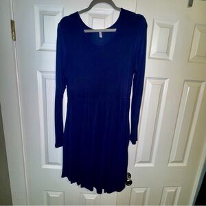 Elegant Navy Blue Women's Dress